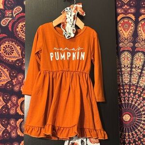 Orange 'Mama's Pumpkin' Dress